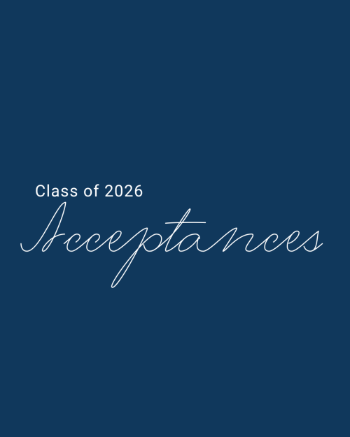 Announcing College Acceptances for the Class of 2026